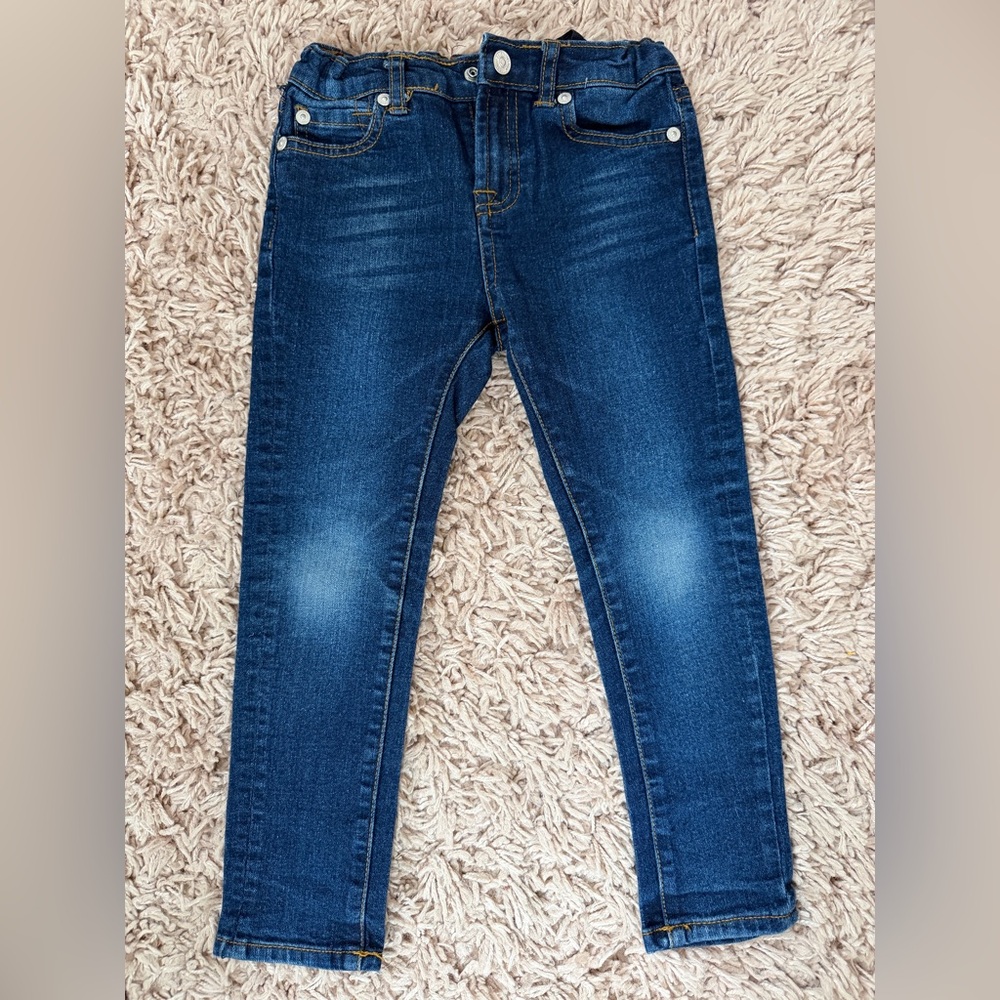 7 for all mankind toddler skinny jeans, size 4T